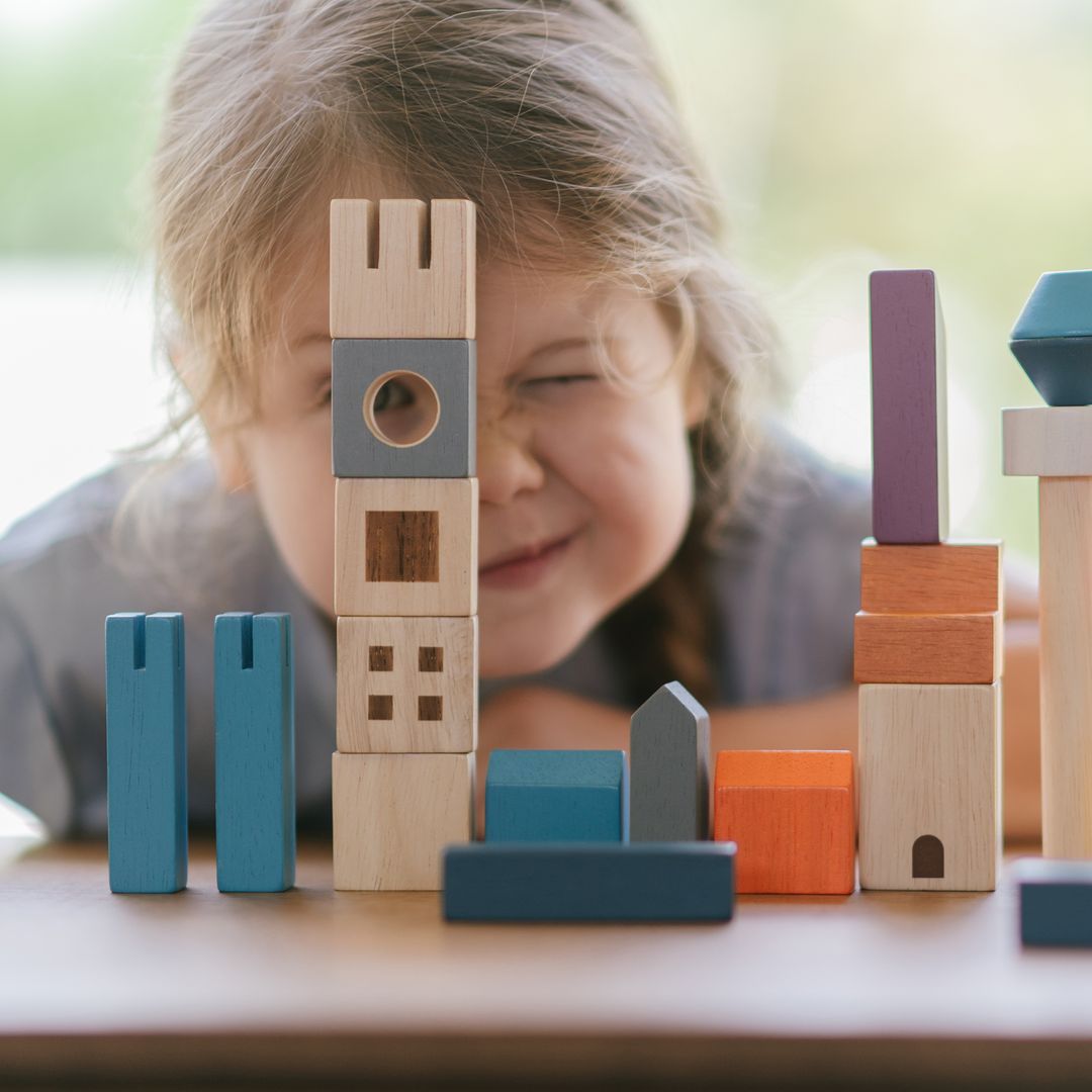 PlanToys Cityscape Wooden Building Blocks