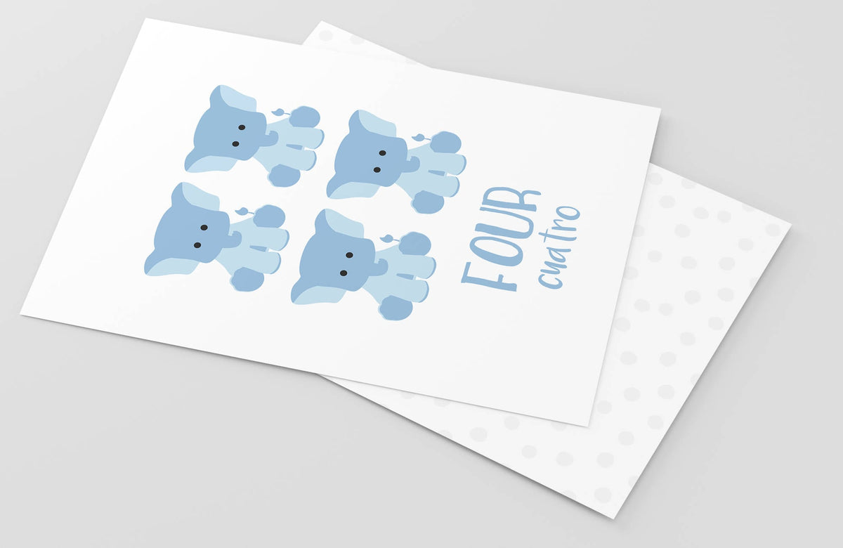 Counting Flashcards Animals - The Baby Penguin