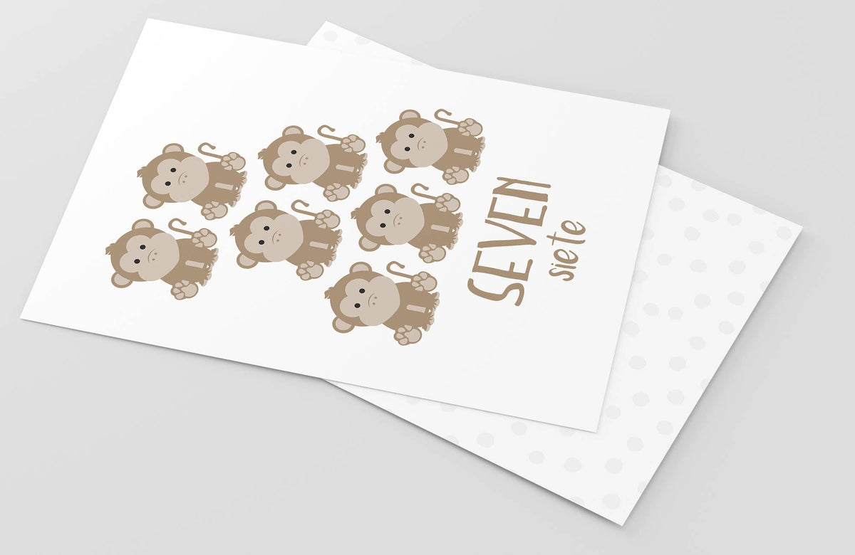 Counting Flashcards Animals - The Baby Penguin