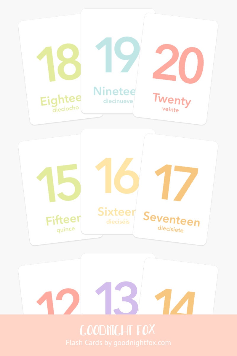 Counting Flashcards, Numbers 1 to 20 - The Baby Penguin