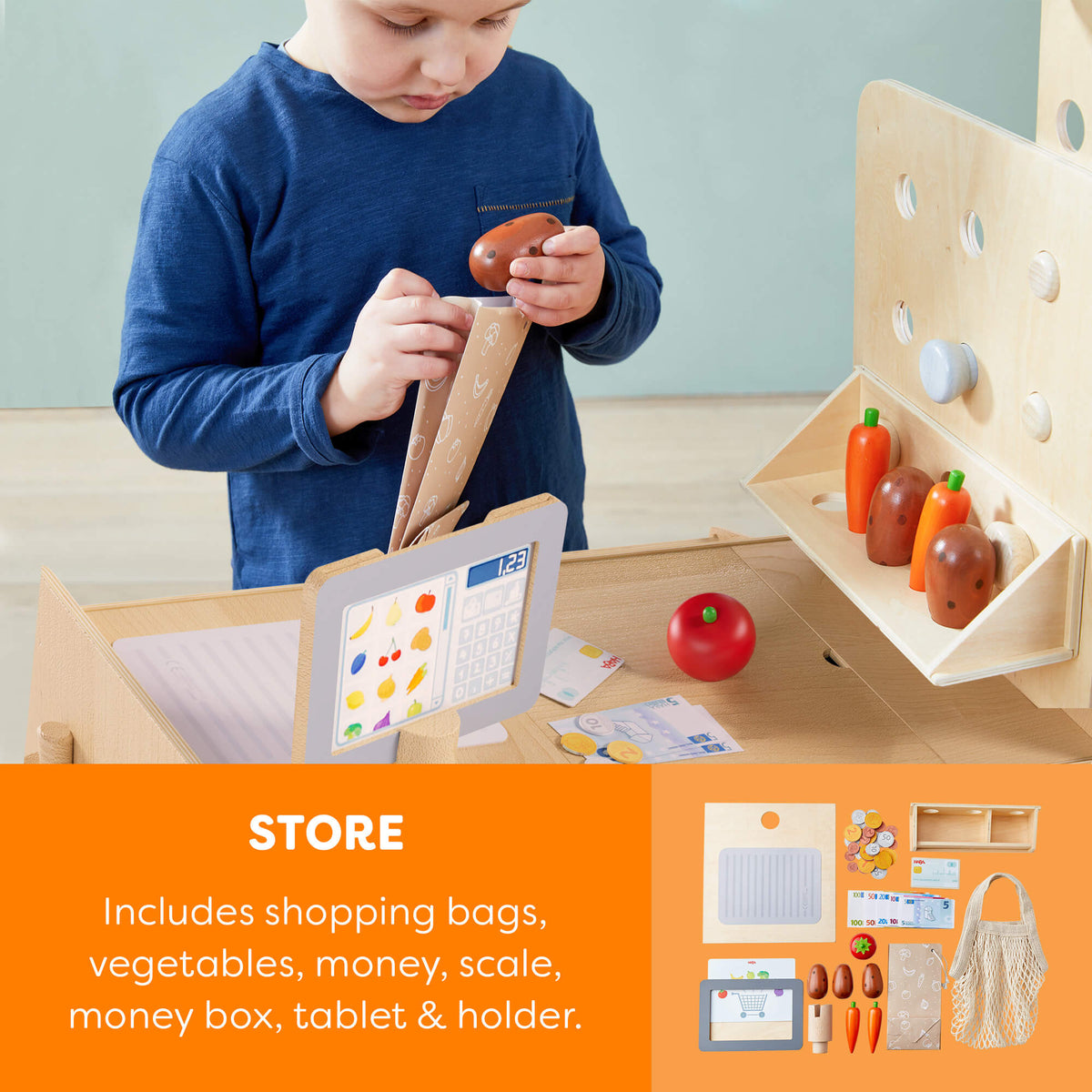 Creative Play 3 in 1 – Play Kitchen, Store & Workshop - The Baby Penguin