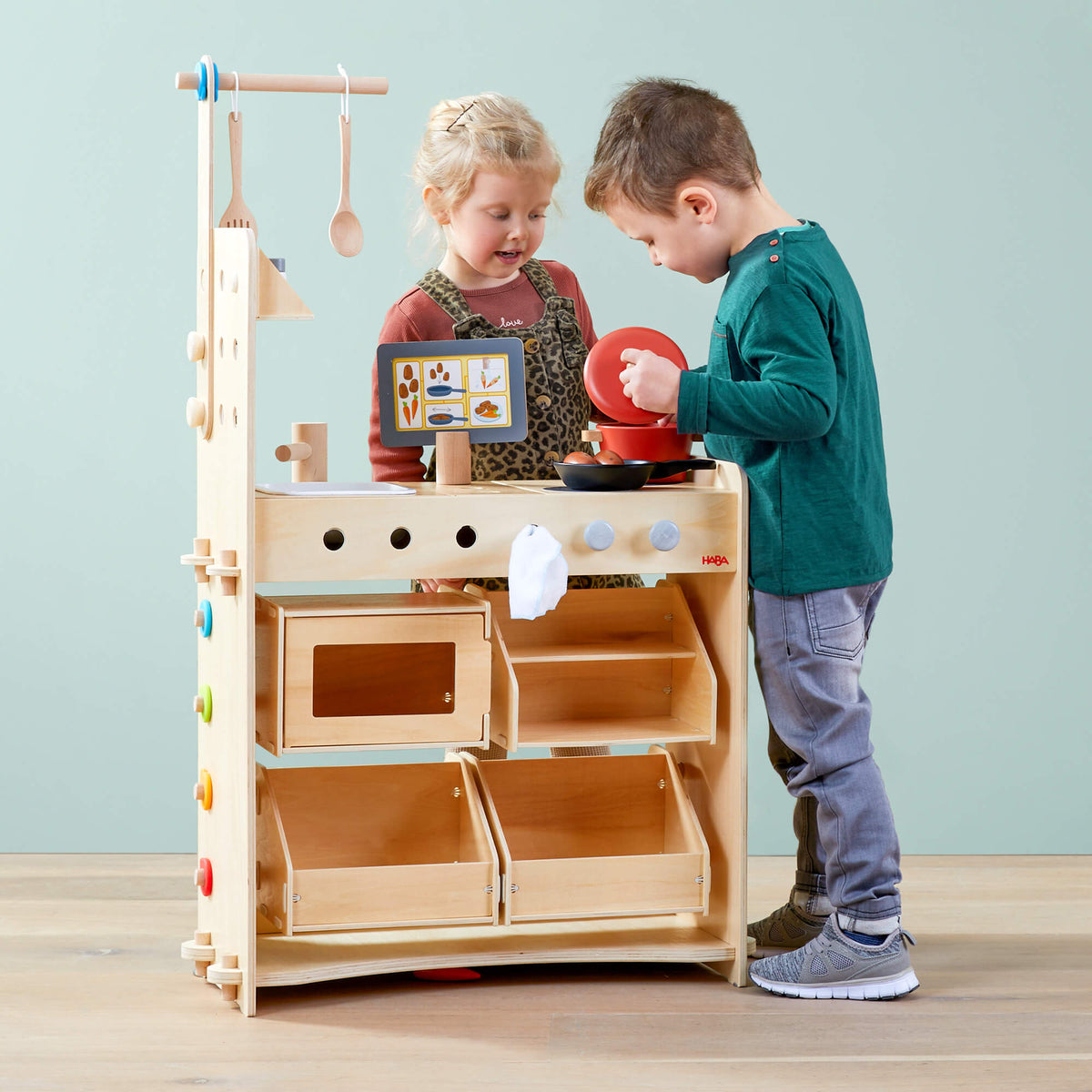 Creative Play 3 in 1 – Play Kitchen, Store & Workshop - The Baby Penguin