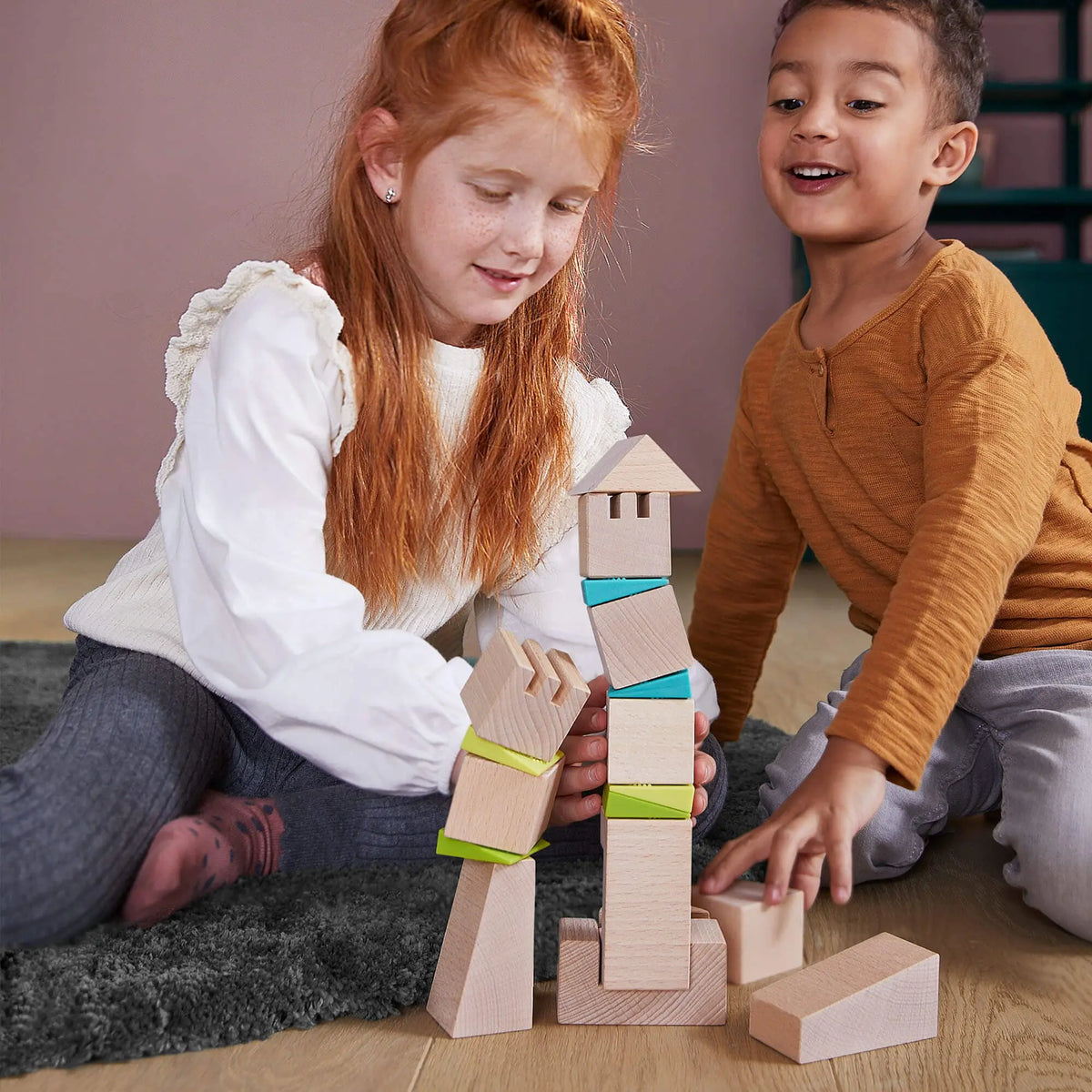 Crooked Towers Wooden Blocks | Blocks | The Baby Penguin
