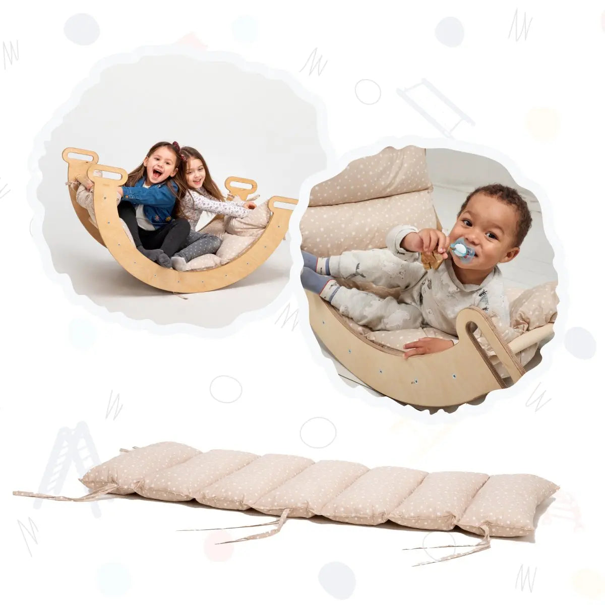 Cushion for Climbing Arch & Rocker Balance (Cushion Only) - The Baby Penguin
