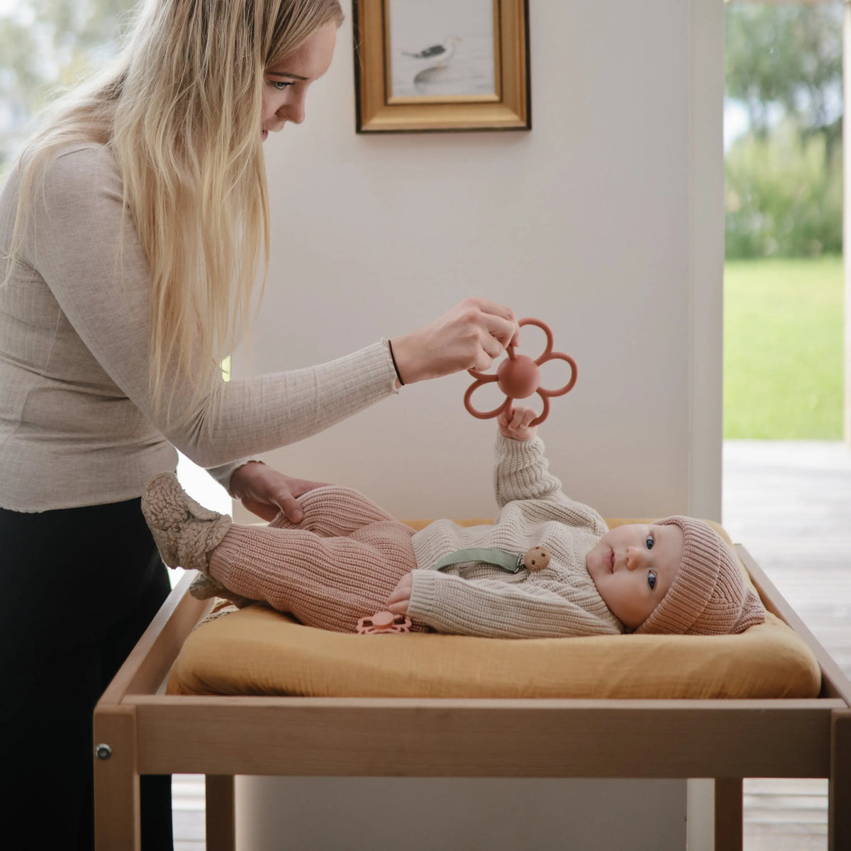 Daisy Rattle Teether | toys | The Baby Penguin