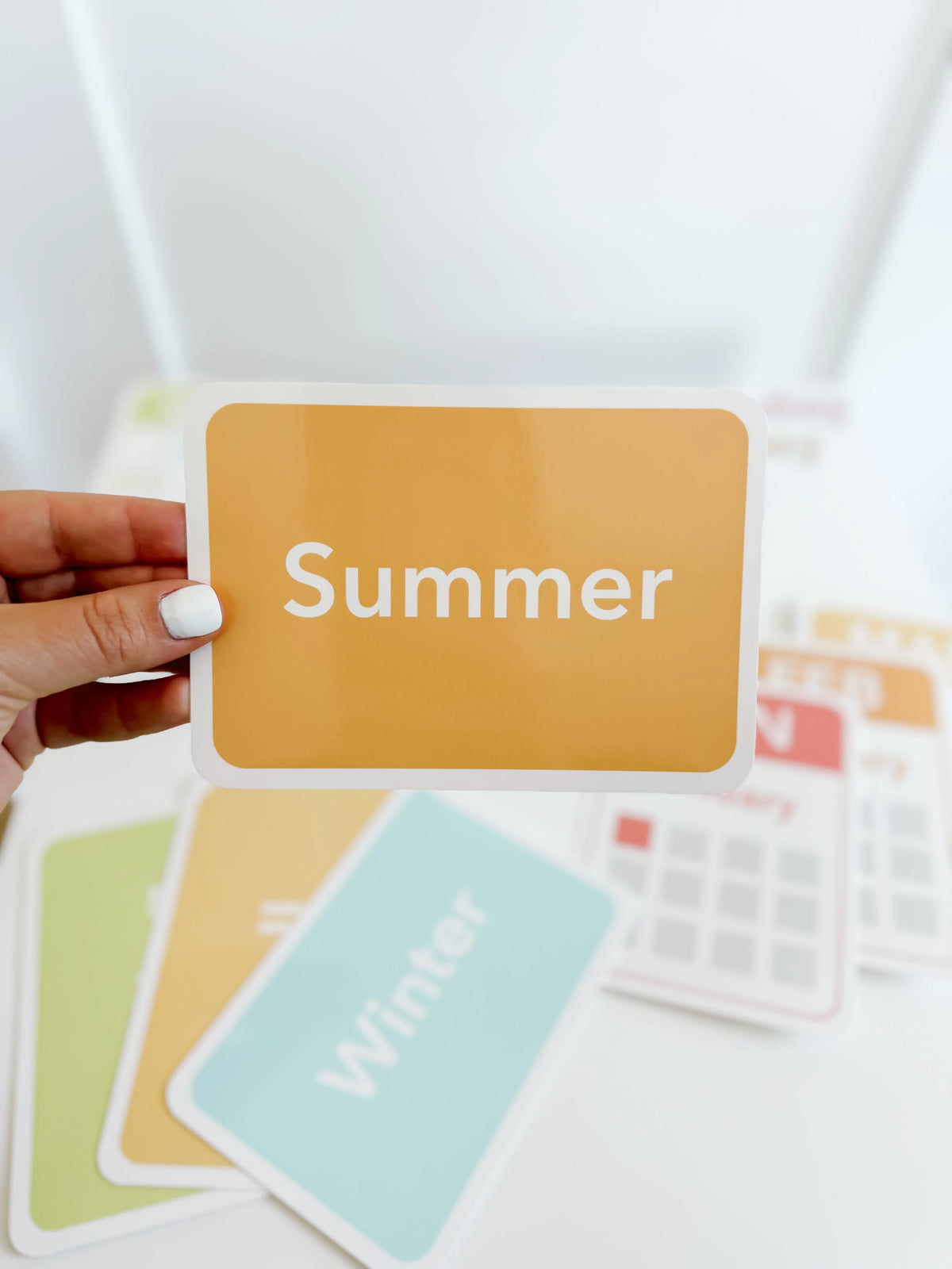 Days, Months, Seasons Flashcards and Magnets | Educational Toys | The Baby Penguin