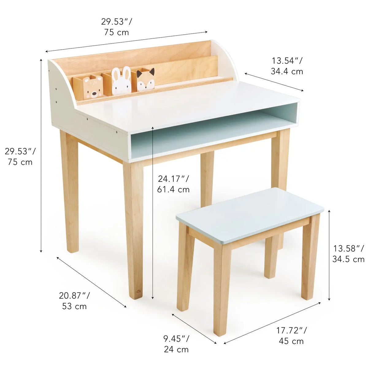 Tender Leaf Desk and Chair Set for Kids