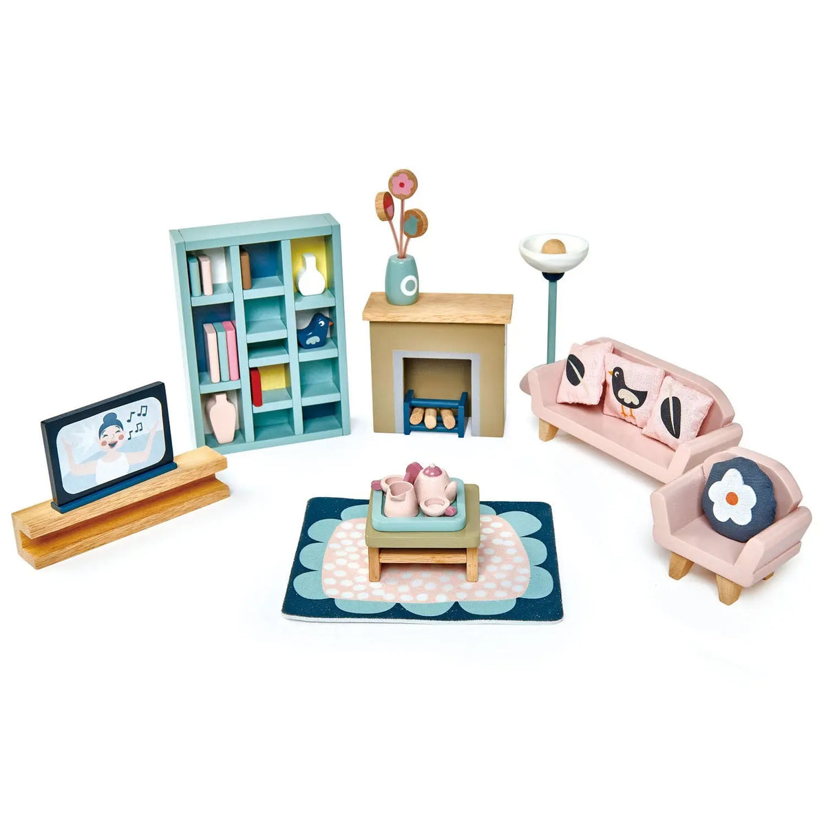 Tender Leaf Dollhouse Sitting Room Furniture Set