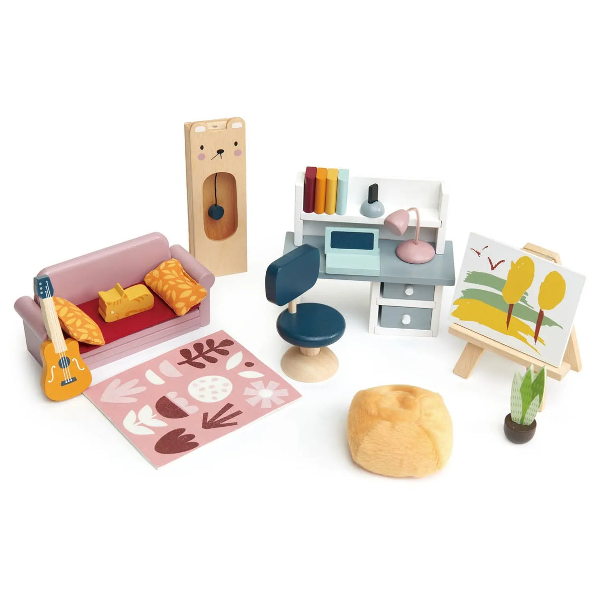 Tender Leaf Dollhouse Study Furniture Set