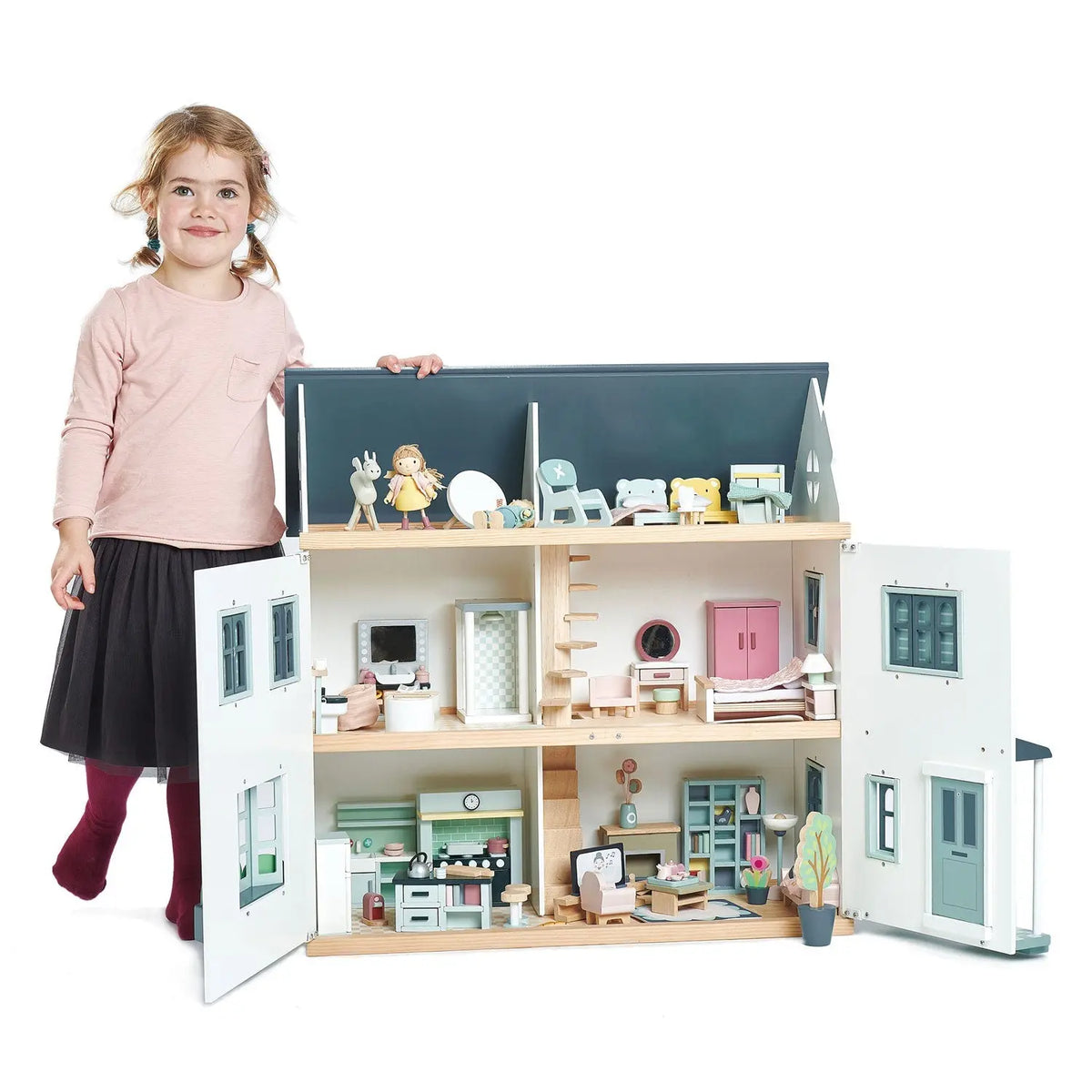 Tender Leaf Dovetail Wooden Dollhouse