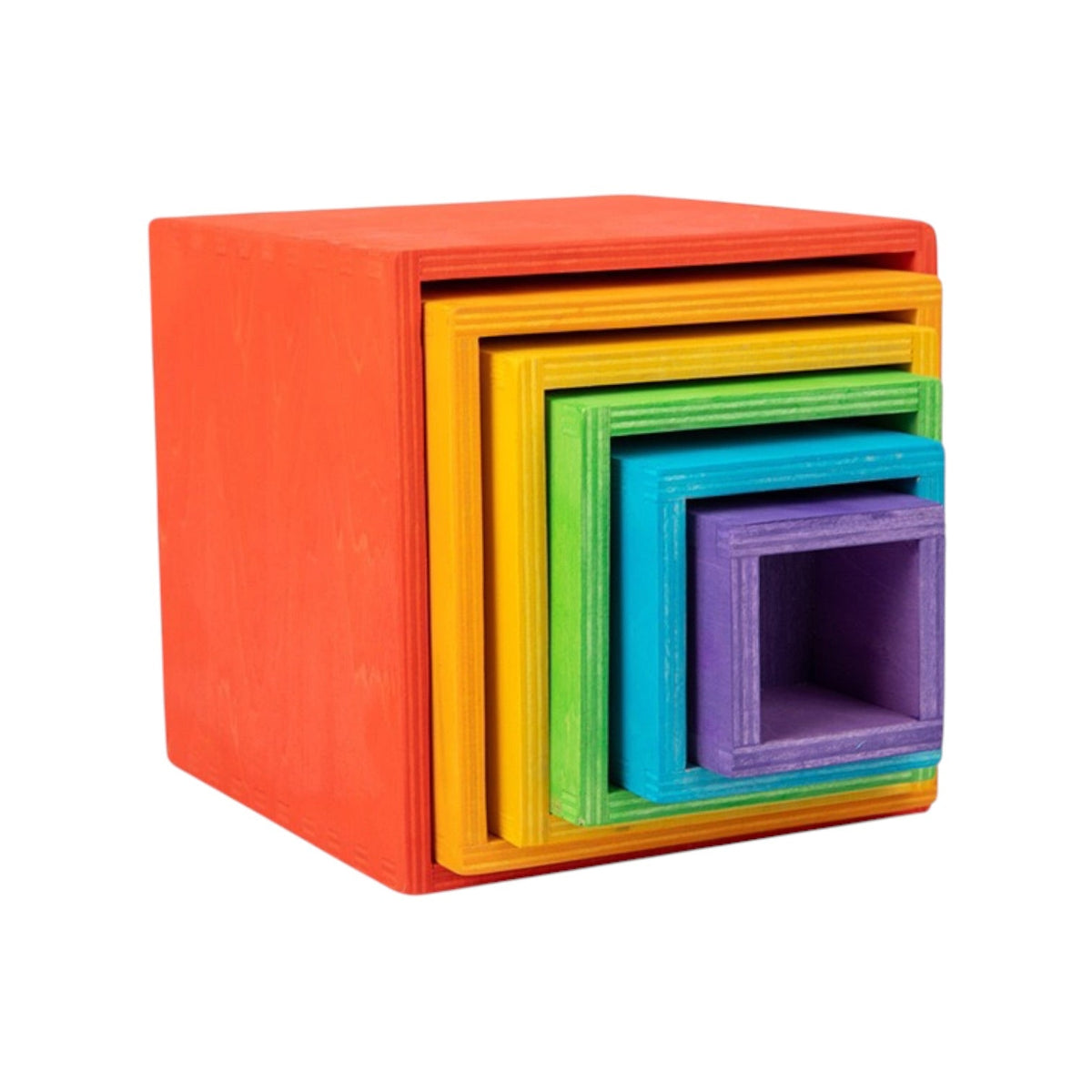 Green Elephant 6-Piece Primary Wooden Nesting Box Set – product view