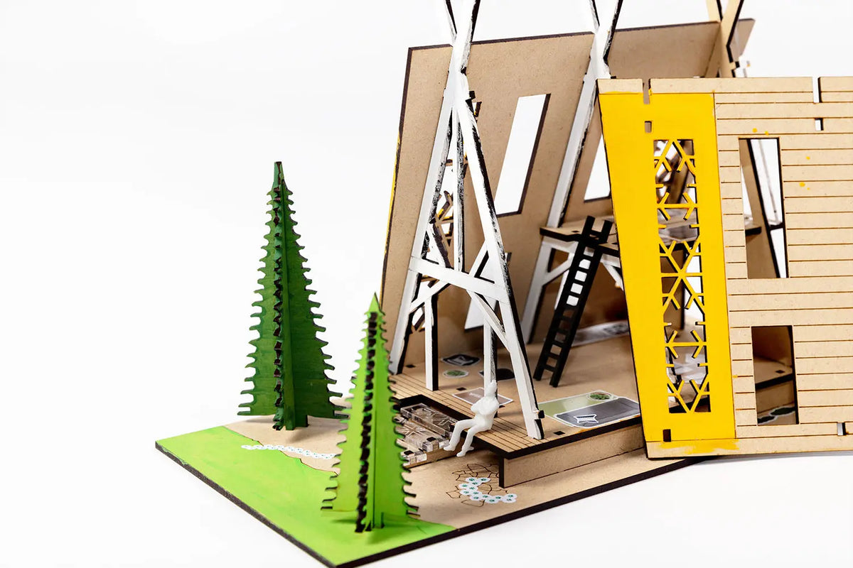 EVERGREEN CABIN Architectural Model Making Kit | | The Baby Penguin
