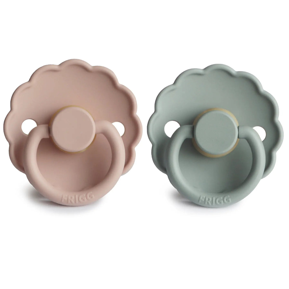 FRIGG Daisy Natural Rubber Pacifier 2-Pack | RUBBER FRIGG PACIFIERS | The Baby Penguin