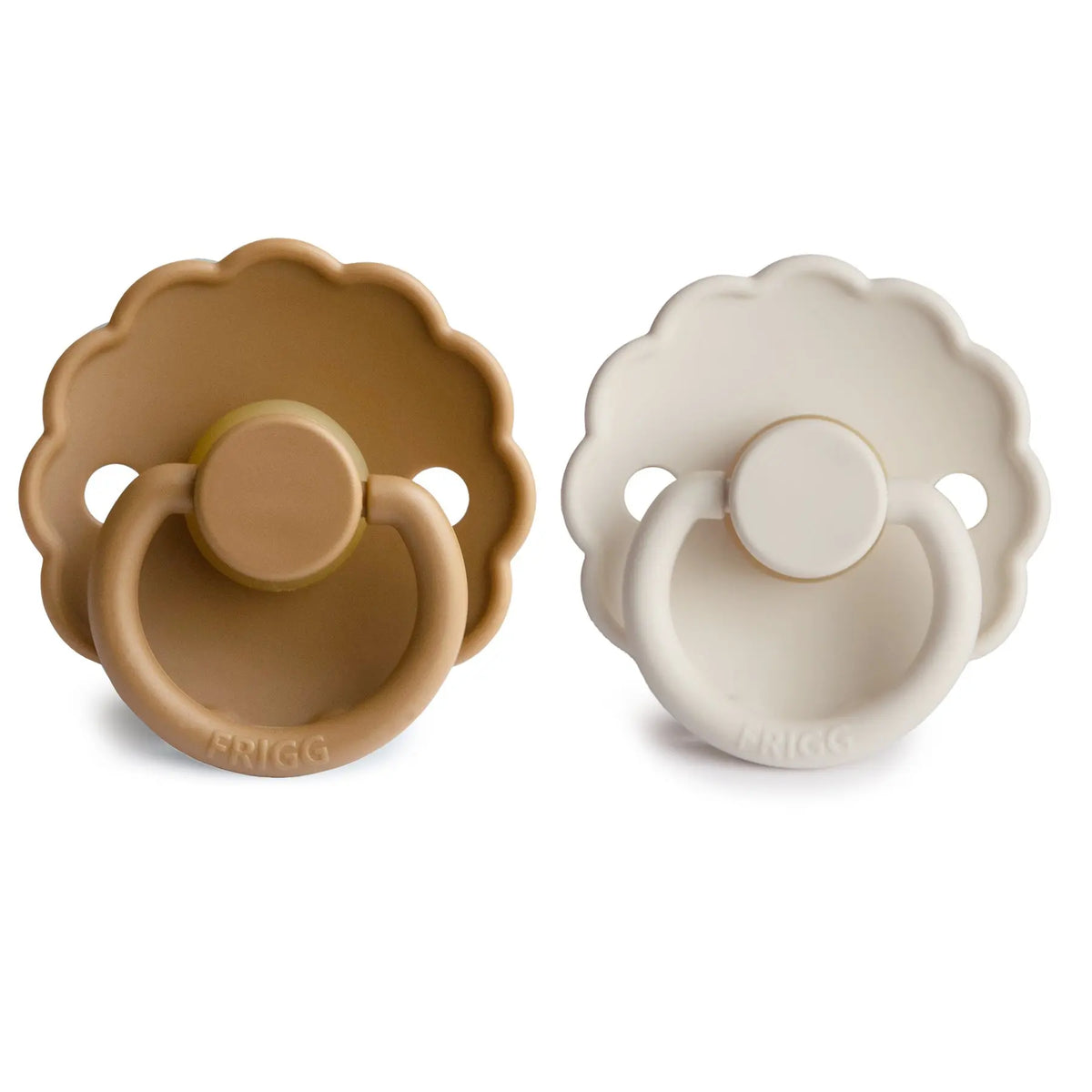 FRIGG Daisy Natural Rubber Pacifier 2-Pack | RUBBER FRIGG PACIFIERS | The Baby Penguin