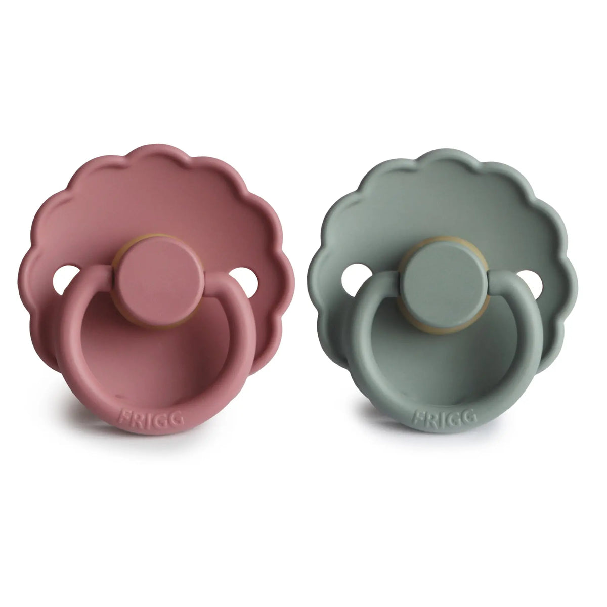 FRIGG Daisy Natural Rubber Pacifier 2-Pack | RUBBER FRIGG PACIFIERS | The Baby Penguin