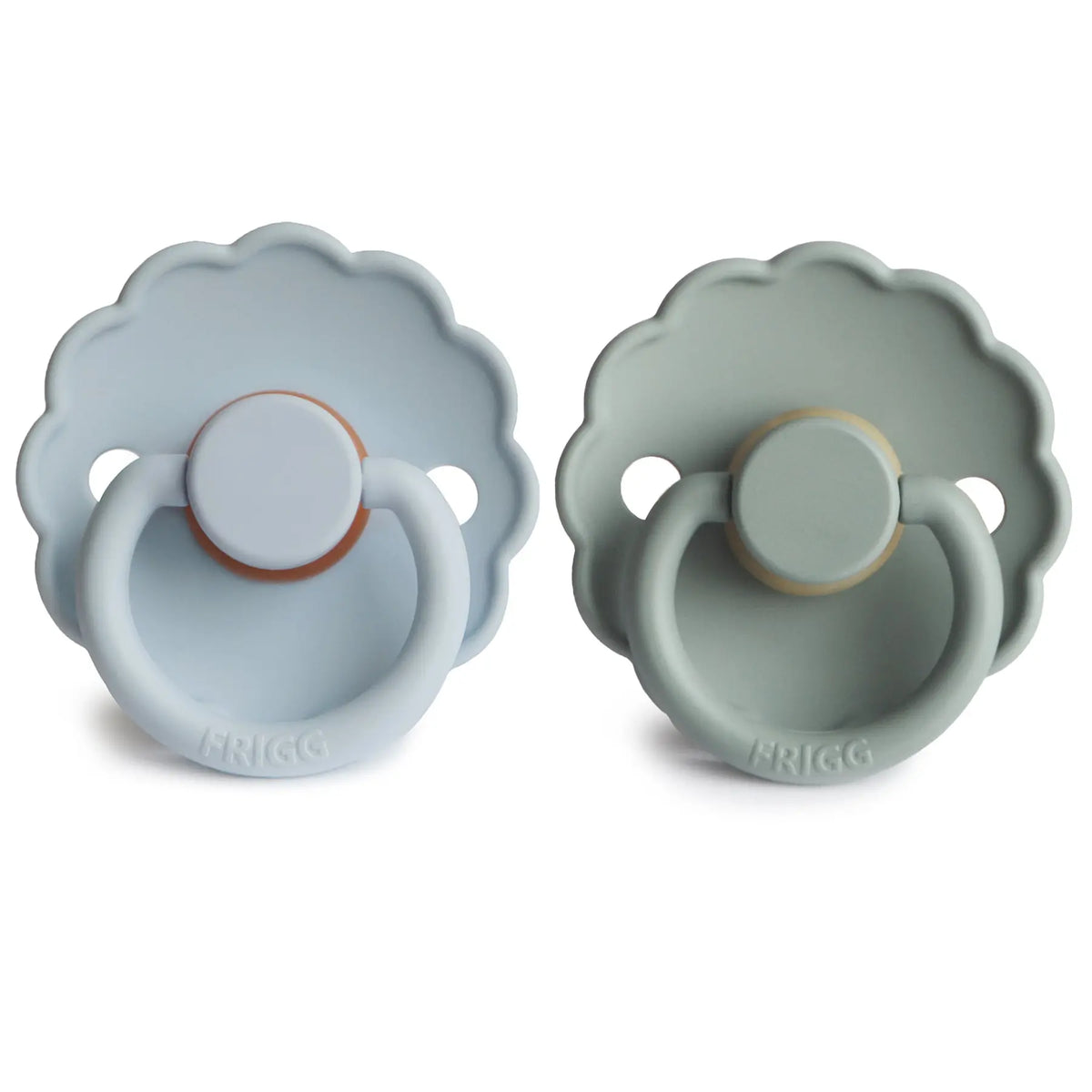 FRIGG Daisy Natural Rubber Pacifier 2-Pack | RUBBER FRIGG PACIFIERS | The Baby Penguin