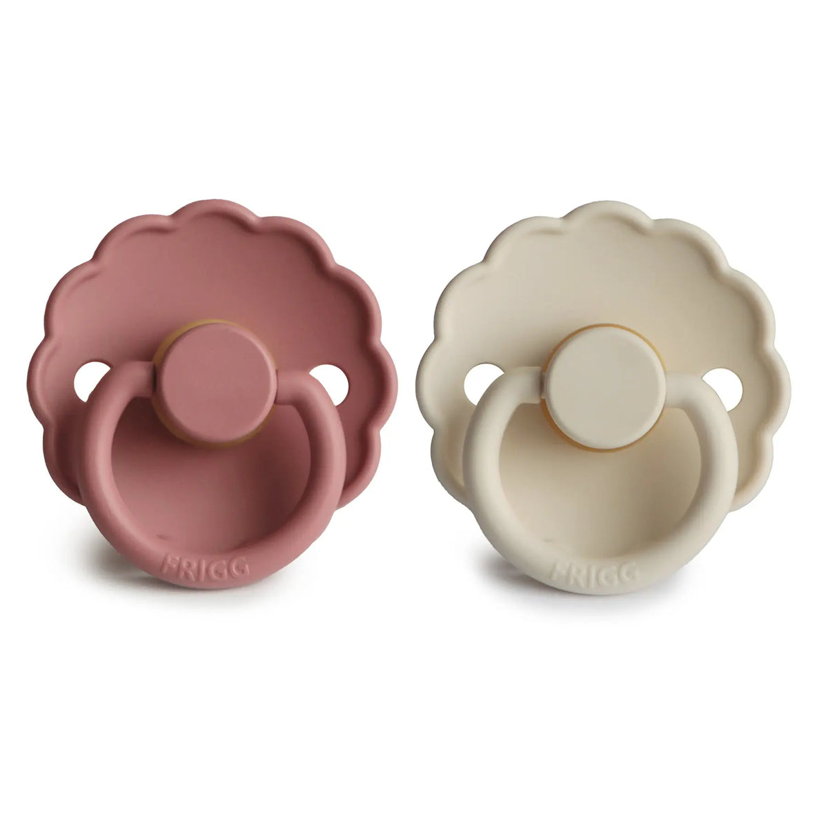 FRIGG Daisy Natural Rubber Pacifier 2-Pack | RUBBER FRIGG PACIFIERS | The Baby Penguin