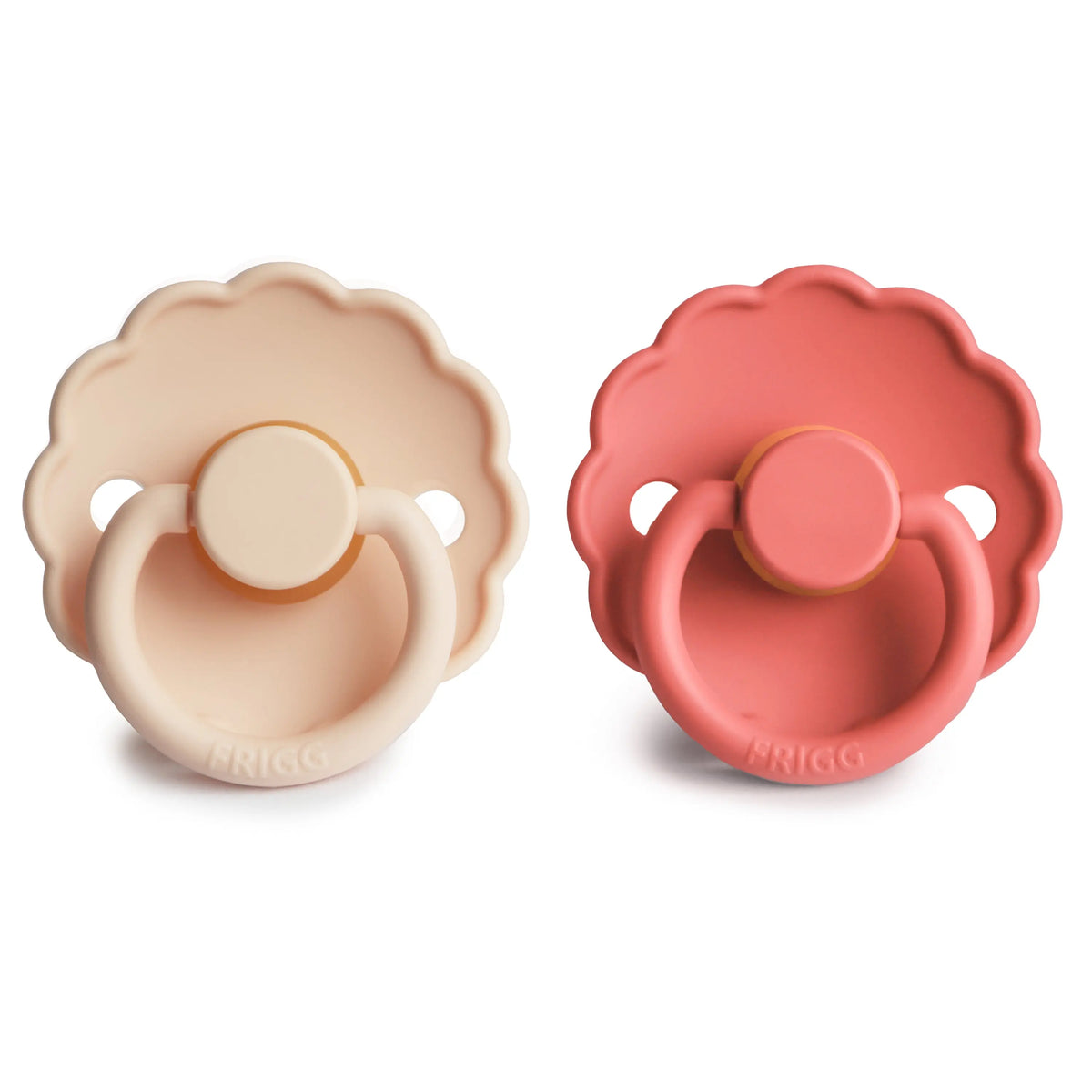 FRIGG Daisy Natural Rubber Pacifier 2-Pack | RUBBER FRIGG PACIFIERS | The Baby Penguin