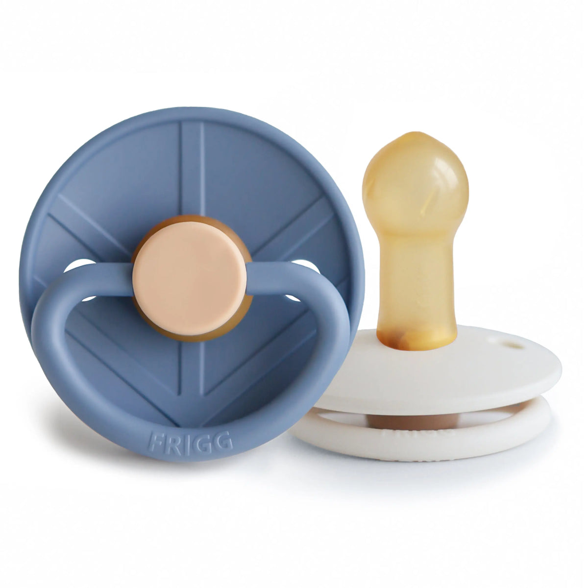 FRIGG Little Viking Natural Rubber Pacifier 2-Pack | RUBBER FRIGG PACIFIERS | The Baby Penguin