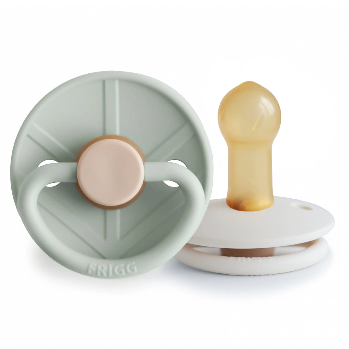 FRIGG Little Viking Natural Rubber Pacifier 2-Pack | RUBBER FRIGG PACIFIERS | The Baby Penguin