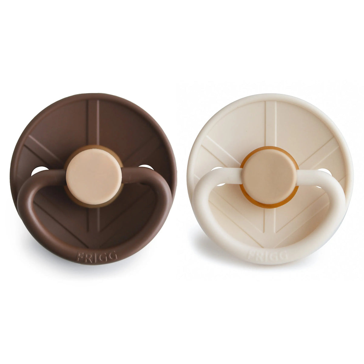 FRIGG Little Viking Natural Rubber Pacifier 2-Pack | RUBBER FRIGG PACIFIERS | The Baby Penguin
