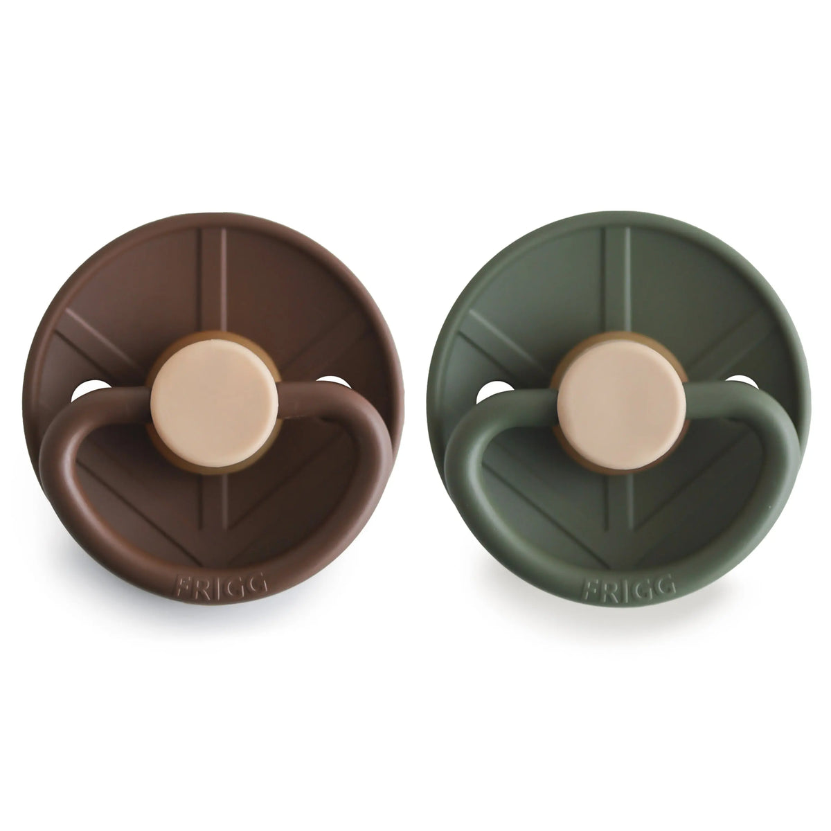 FRIGG Little Viking Natural Rubber Pacifier 2-Pack | RUBBER FRIGG PACIFIERS | The Baby Penguin