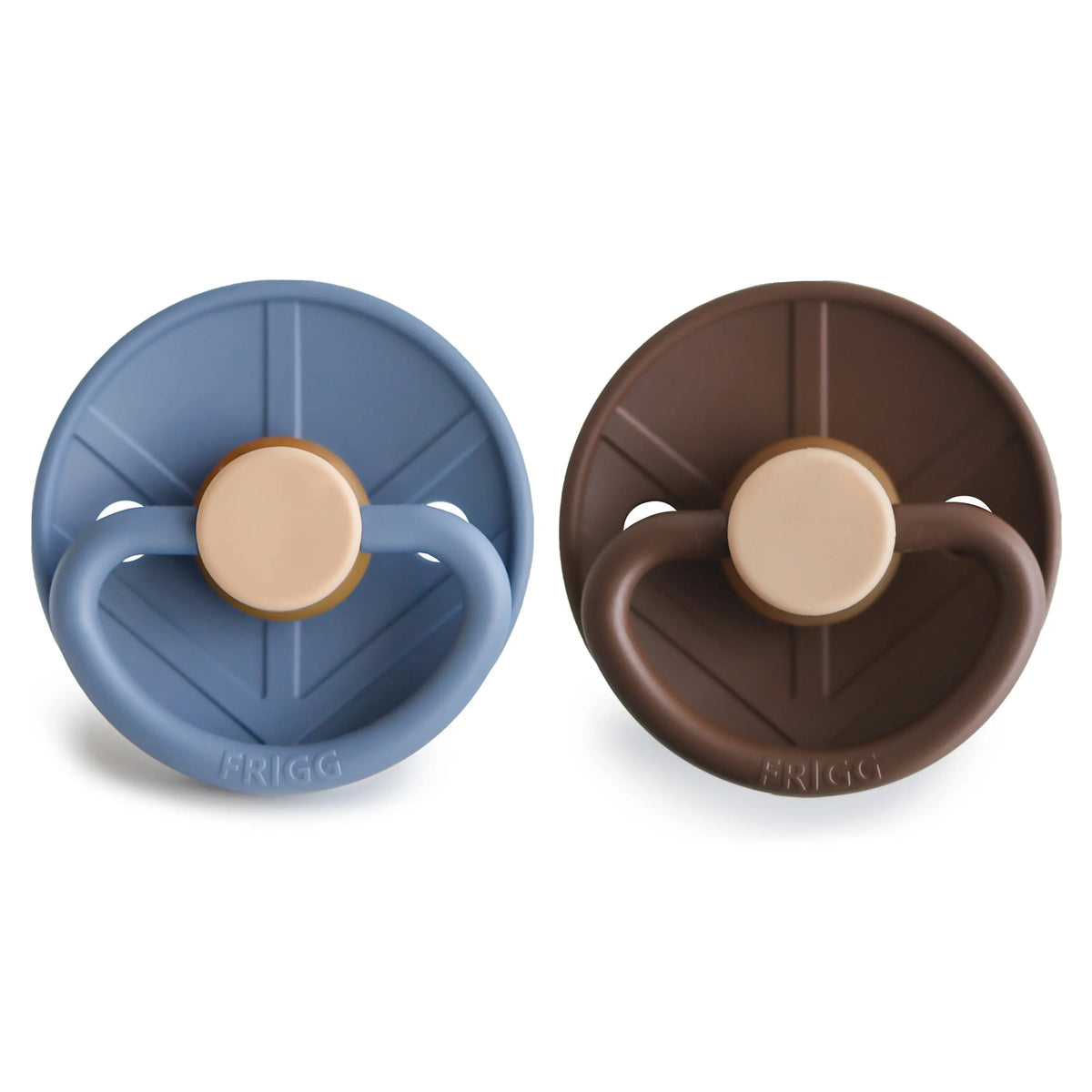 FRIGG Little Viking Natural Rubber Pacifier 2-Pack | RUBBER FRIGG PACIFIERS | The Baby Penguin