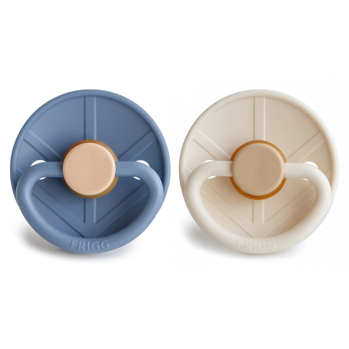 FRIGG Little Viking Natural Rubber Pacifier 2-Pack | RUBBER FRIGG PACIFIERS | The Baby Penguin