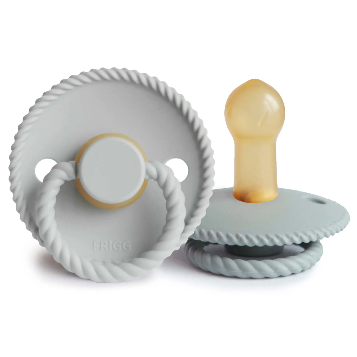 FRIGG Rope Natural Rubber Pacifier 2-Pack | RUBBER FRIGG PACIFIERS | The Baby Penguin