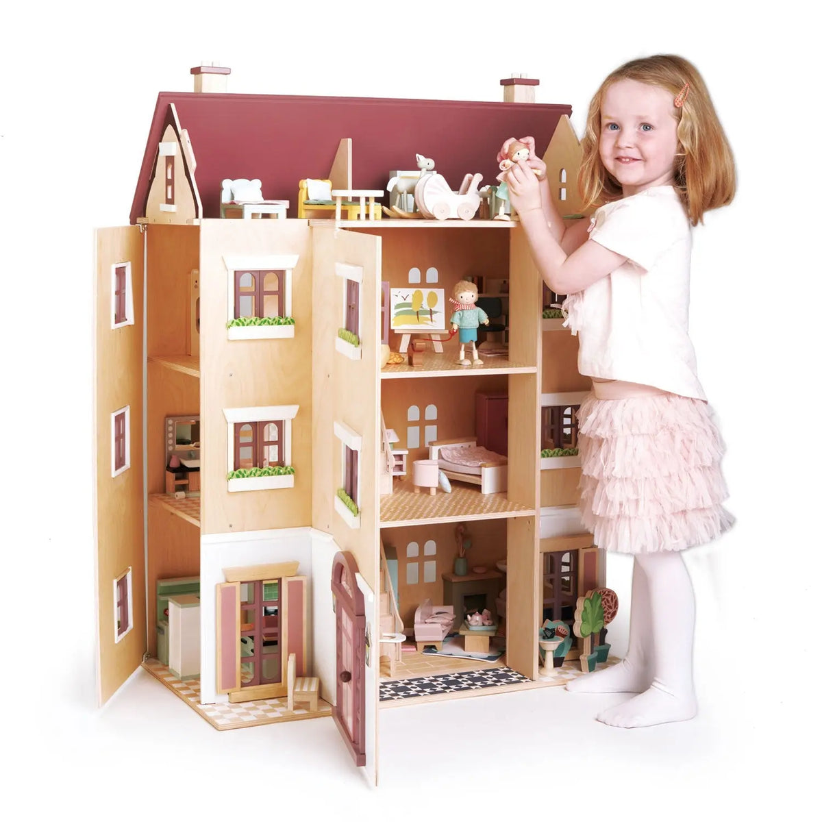 Tender Leaf Fantail Hall Wooden Dollhouse