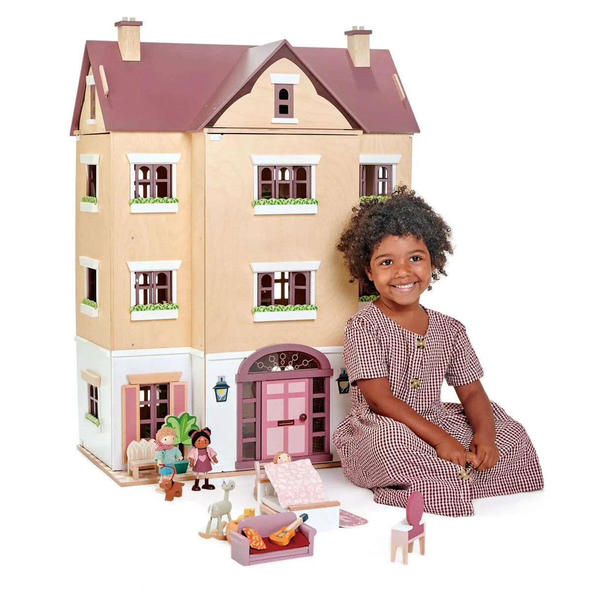 Tender Leaf Fantail Hall Wooden Dollhouse