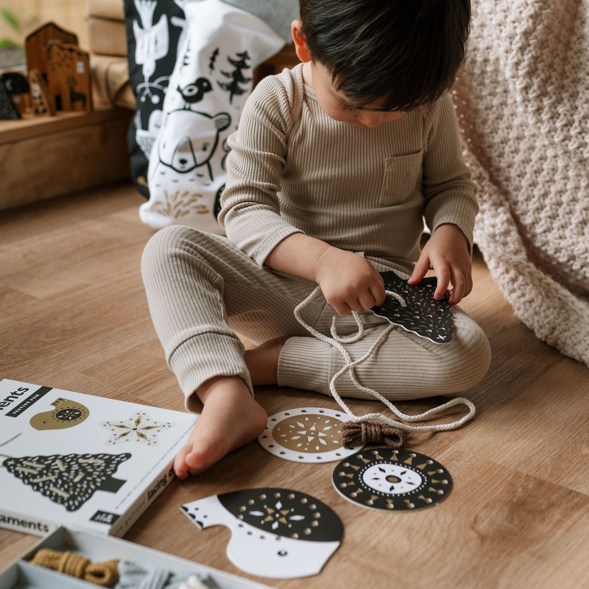 Festive Fun Lacing Ornaments - The Baby Penguin