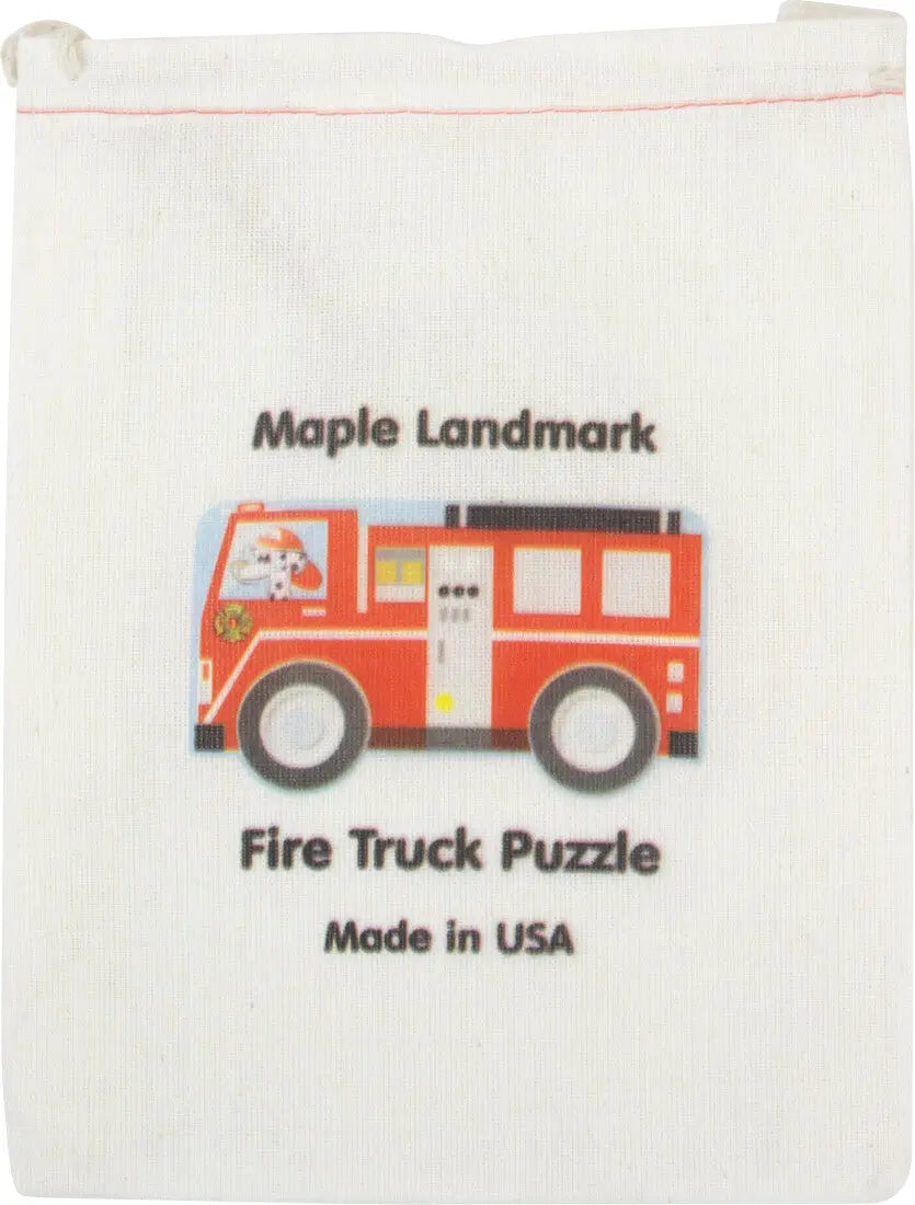 Fire Truck Jigsaw Puzzle | Sustainable Toy | USA Made