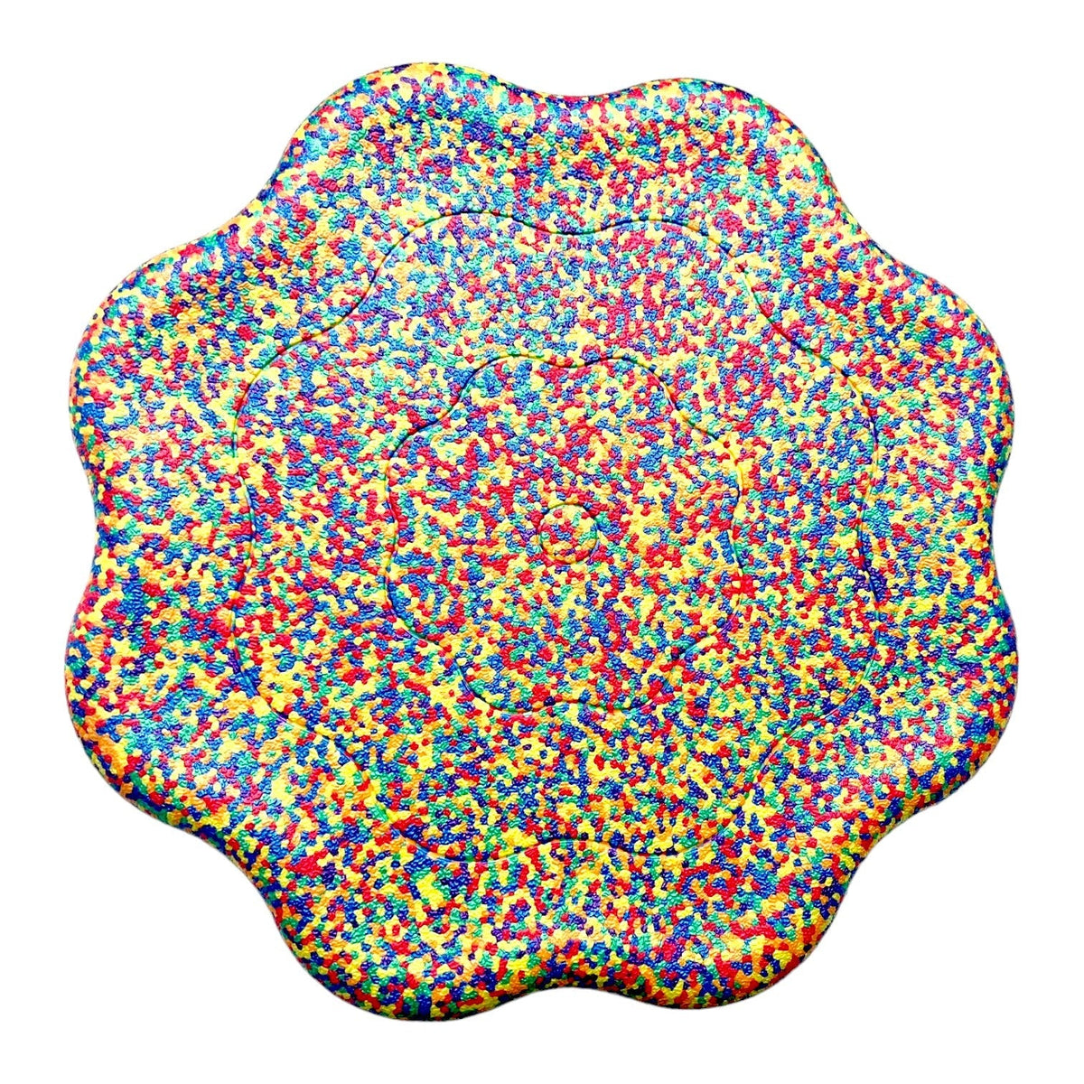 Flower-Shaped Rainbow Confetti Balance Board – additional product view