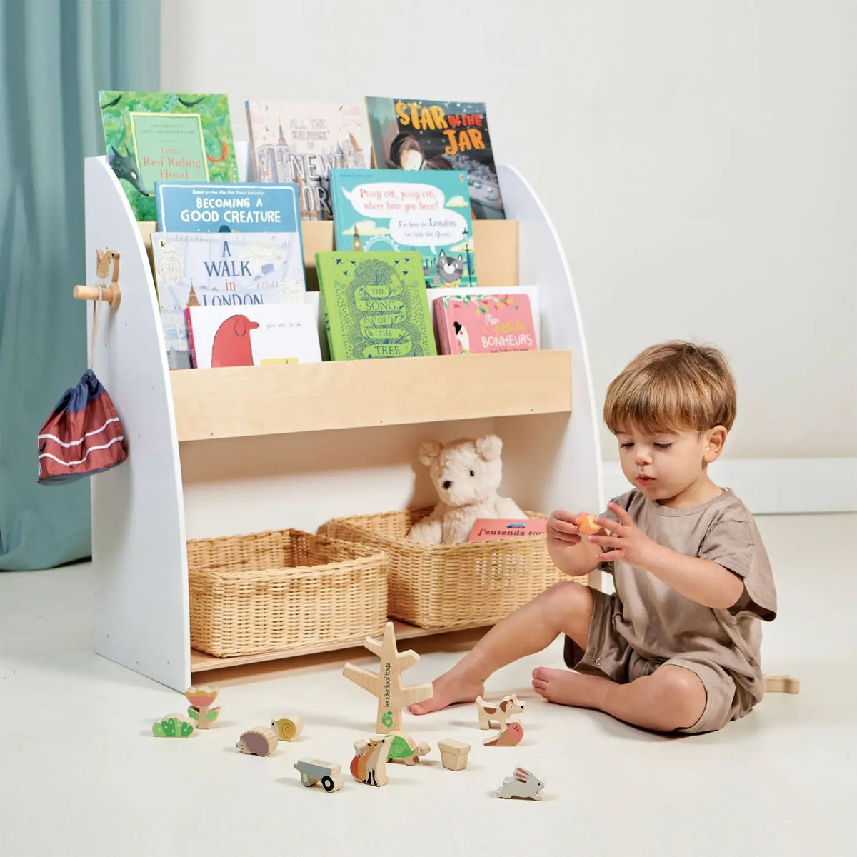 Tender Leaf Forest Wooden Bookcase and Storage Unit