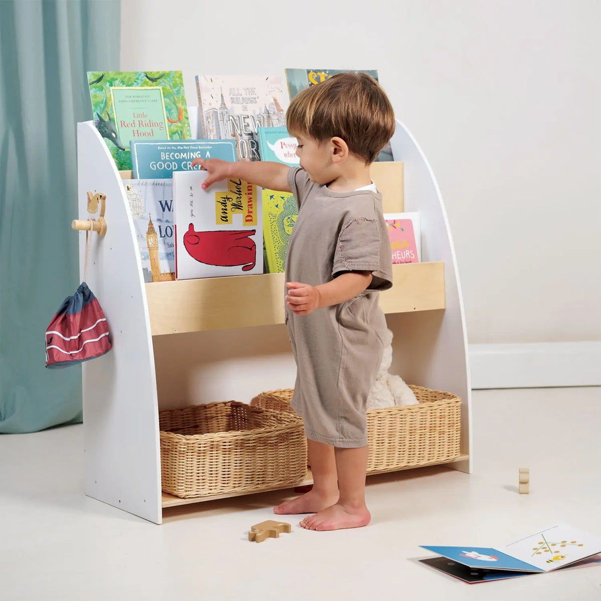 Tender Leaf Forest Wooden Bookcase and Storage Unit