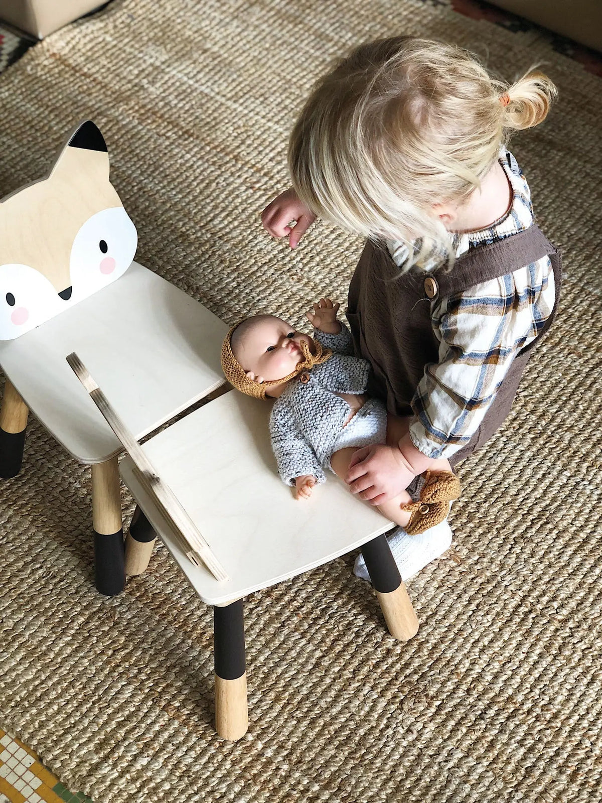 Tender Leaf Forest Fox Wooden Chair for Kids