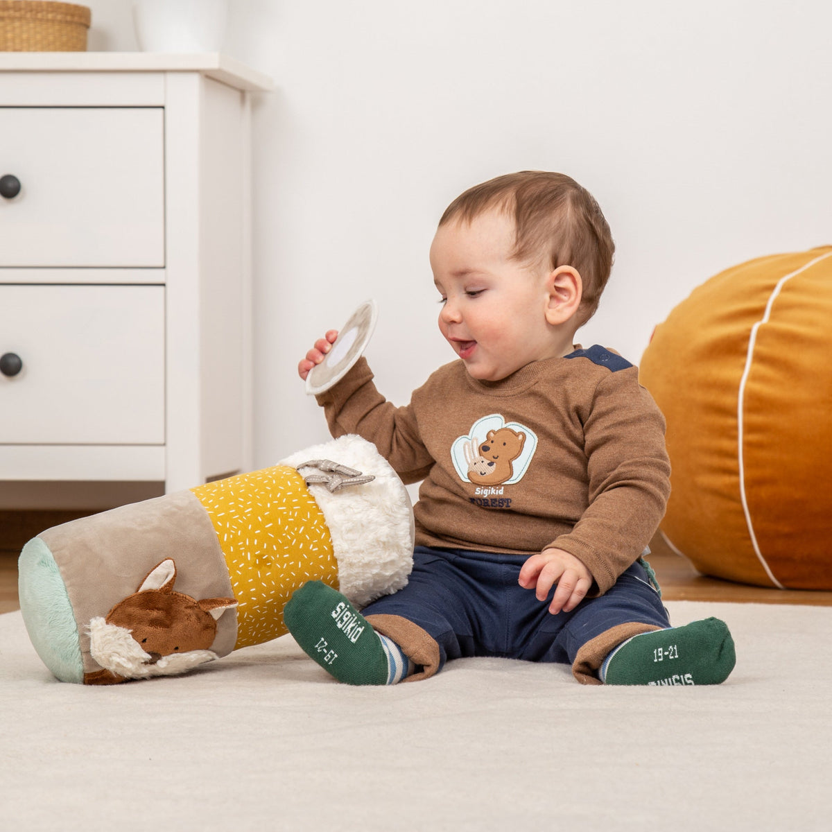 Fox Activity Roll with Rattle | Activity Toys | The Baby Penguin