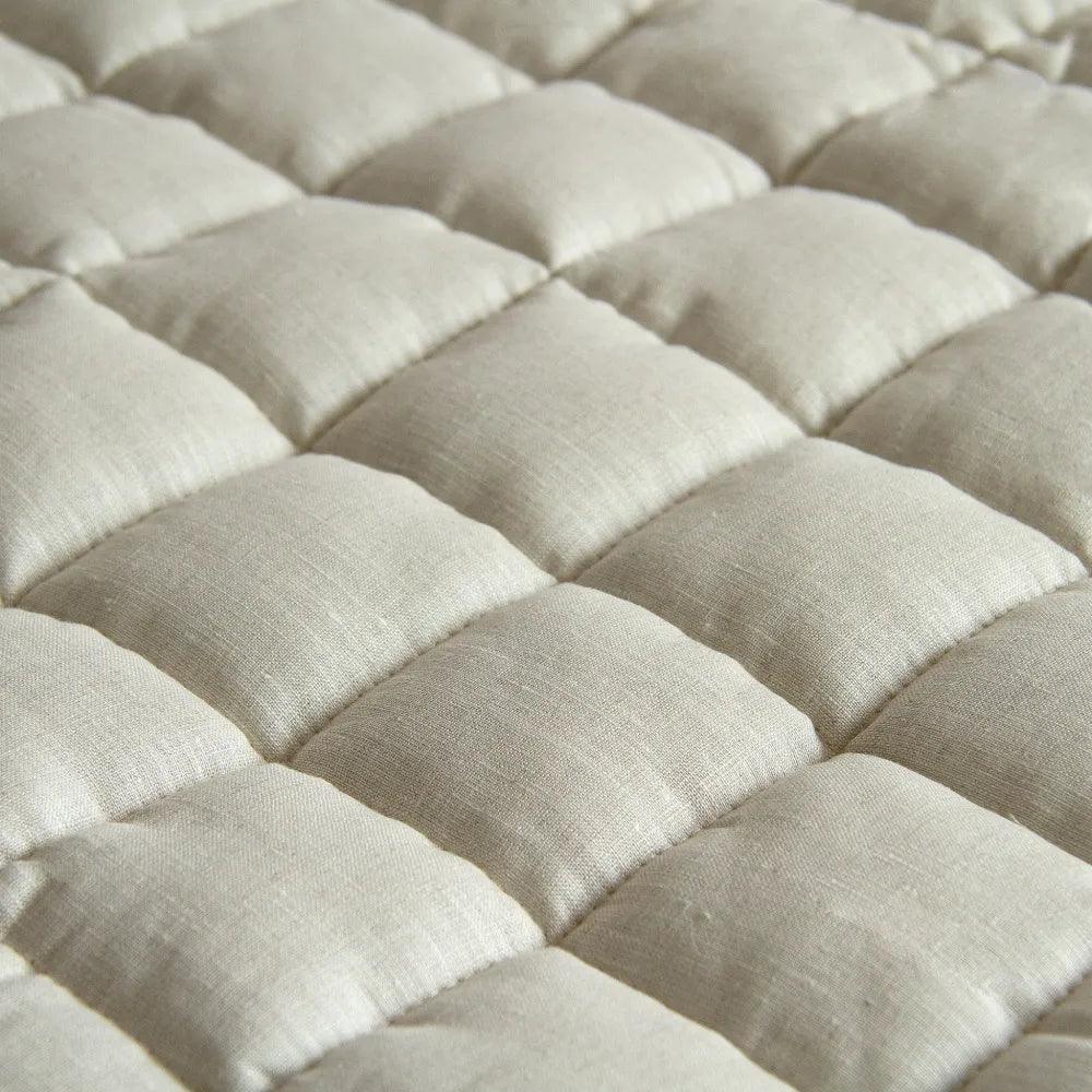French Linen Baby Playmat - Natural - The Baby Penguin