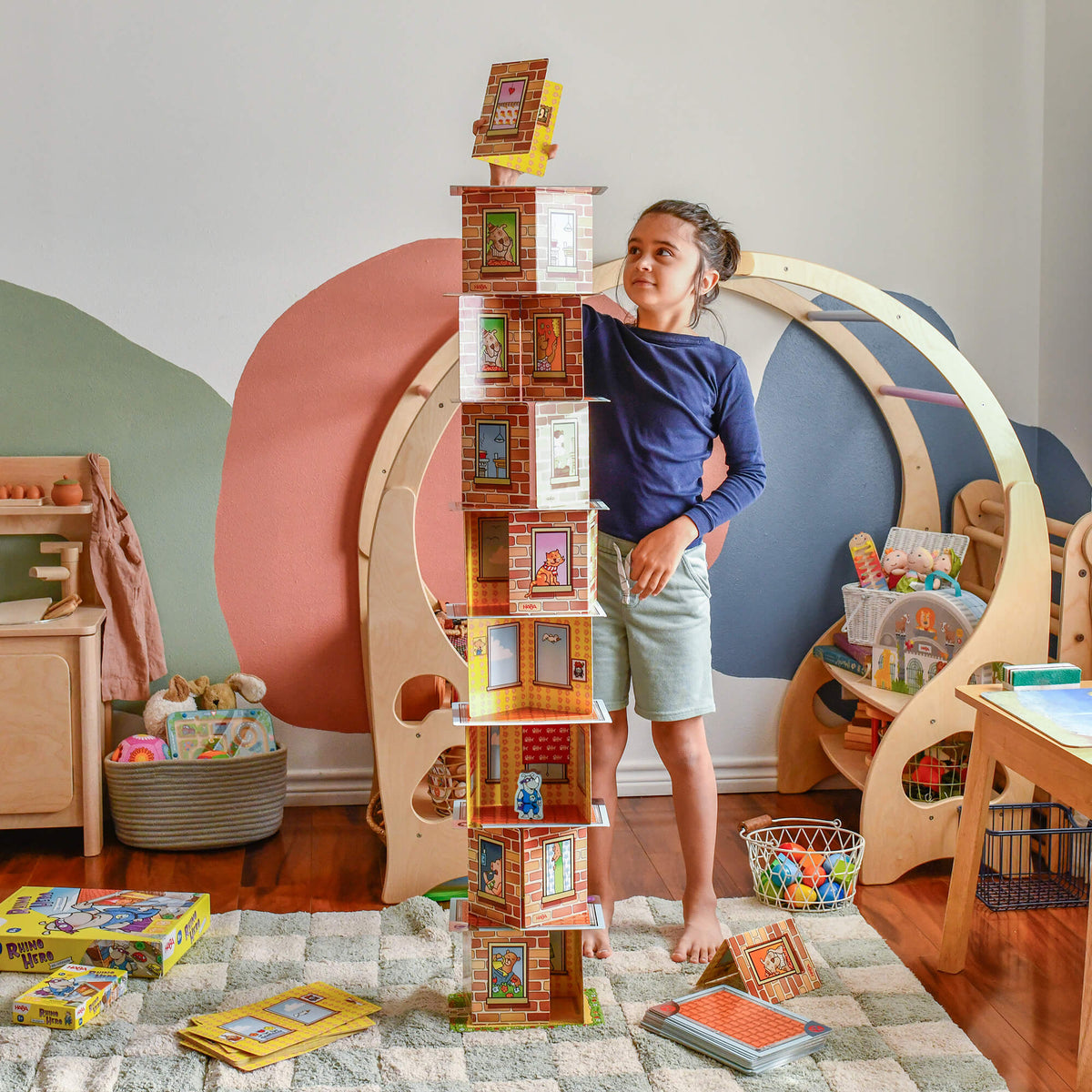 Giant Rhino Hero XXL Stacking Cards Game - The Baby Penguin
