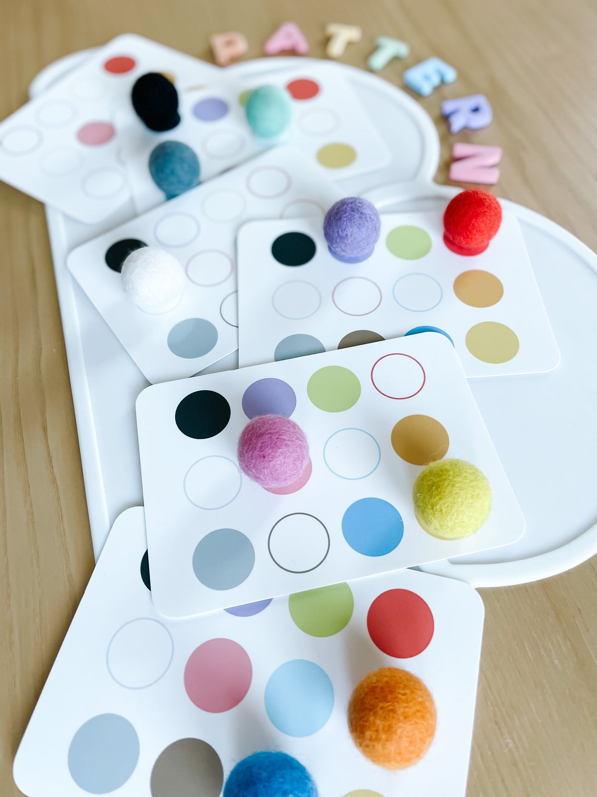 Grid Pattern Ball Flashcards - The Baby Penguin