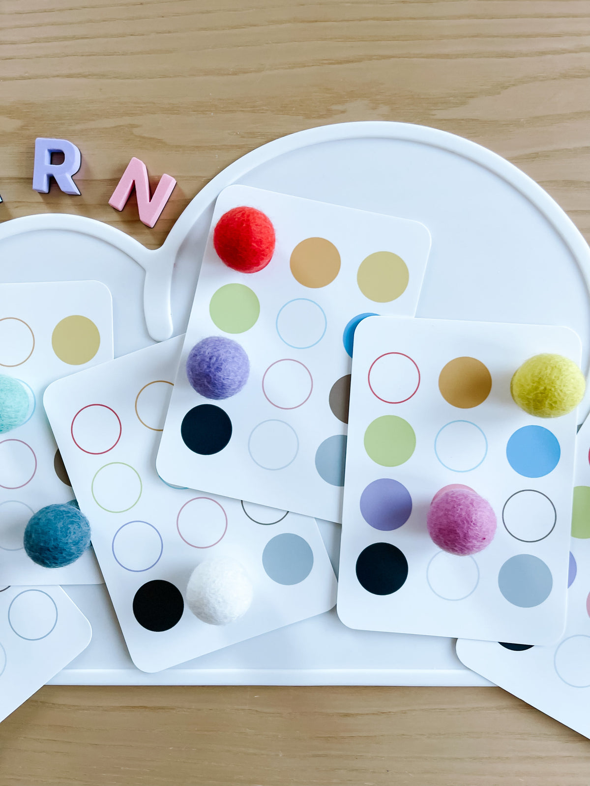 Grid Pattern Ball Flashcards - The Baby Penguin