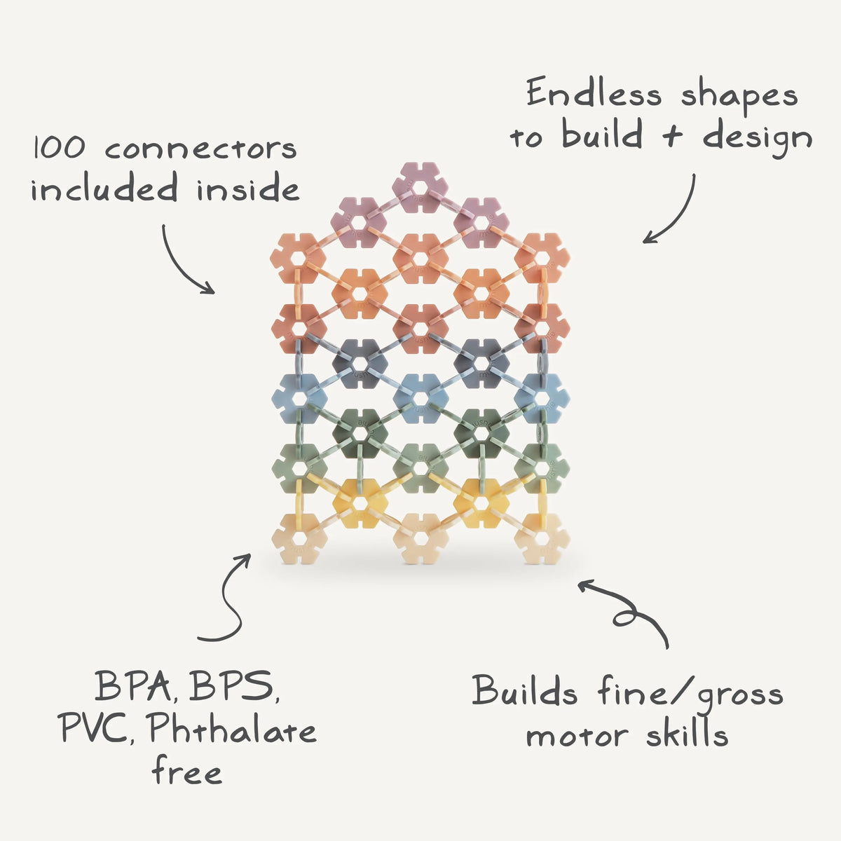 HEX Connect Building Toy Set | Connect Building Toy Set | The Baby Penguin