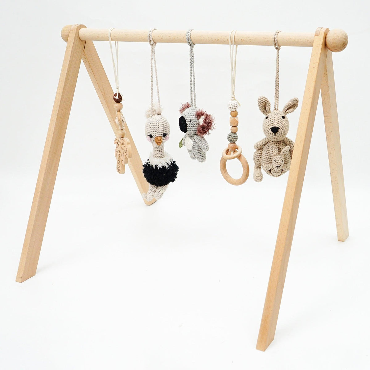 Handmade Crochet Toys for Baby Gym | Australian friends - The Baby Penguin