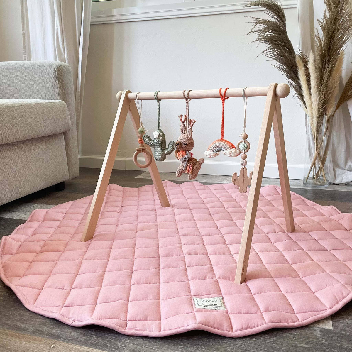 Handmade Crochet Toys for Baby Gym | Boho Desert - The Baby Penguin