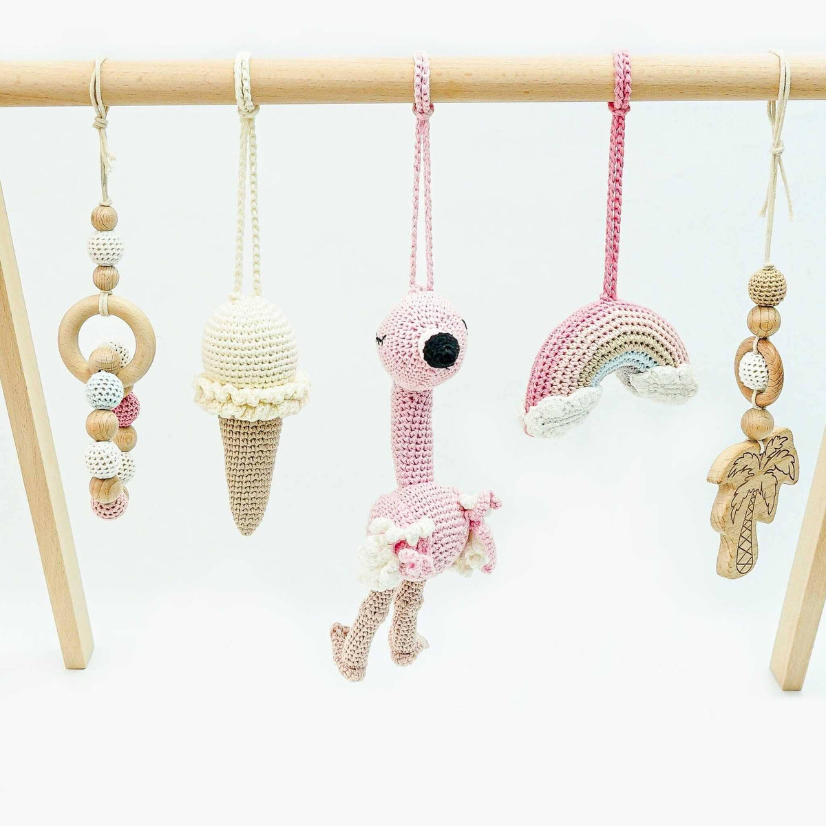 Handmade Crochet Toys for Baby Gym | Flamingo Dreams - The Baby Penguin