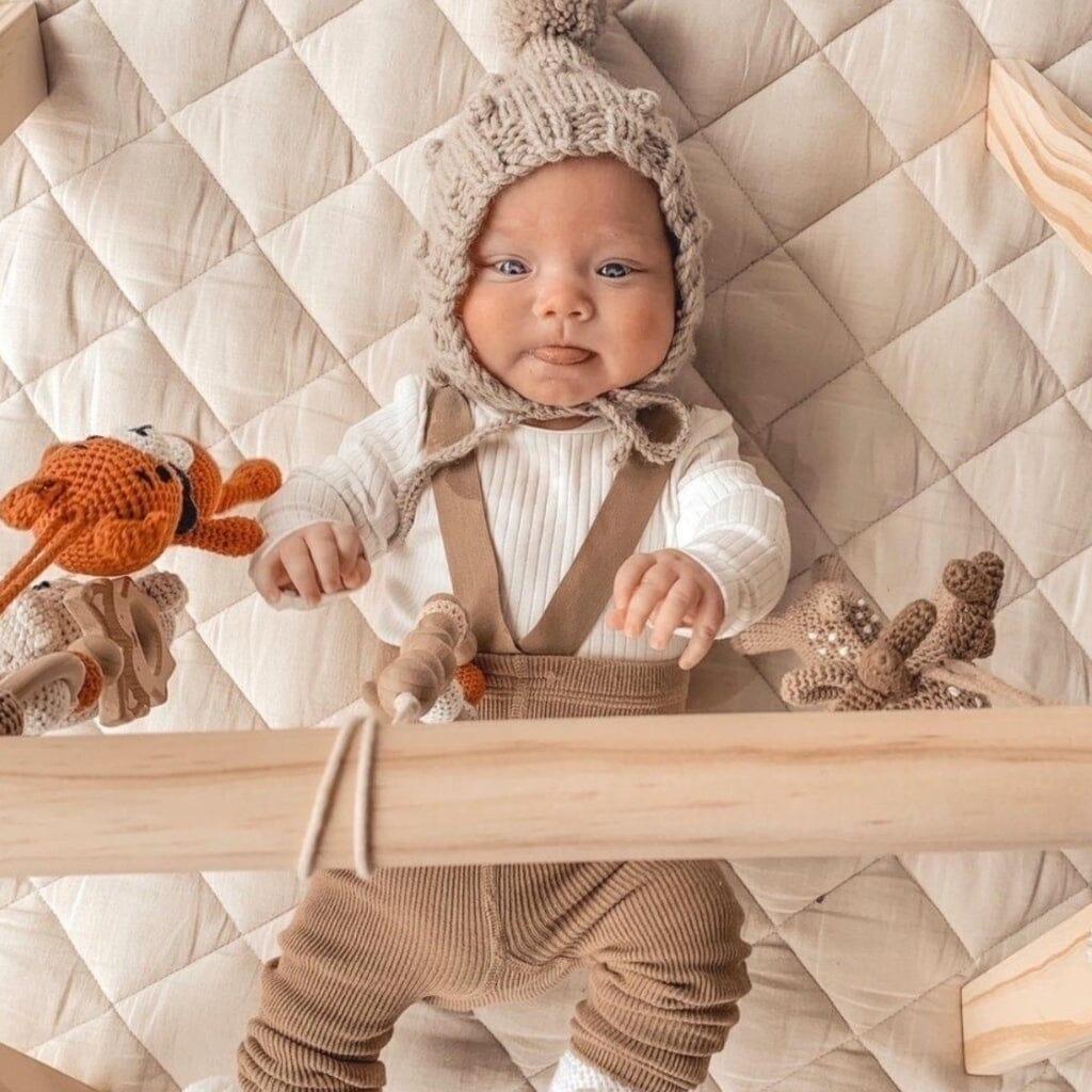 Handmade Crochet Toys for Baby Gym | Forest Family - The Baby Penguin