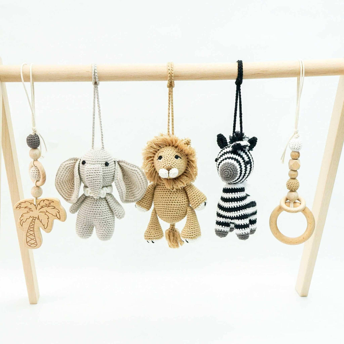Handmade Crochet Toys for Baby Gym | Safari - The Baby Penguin