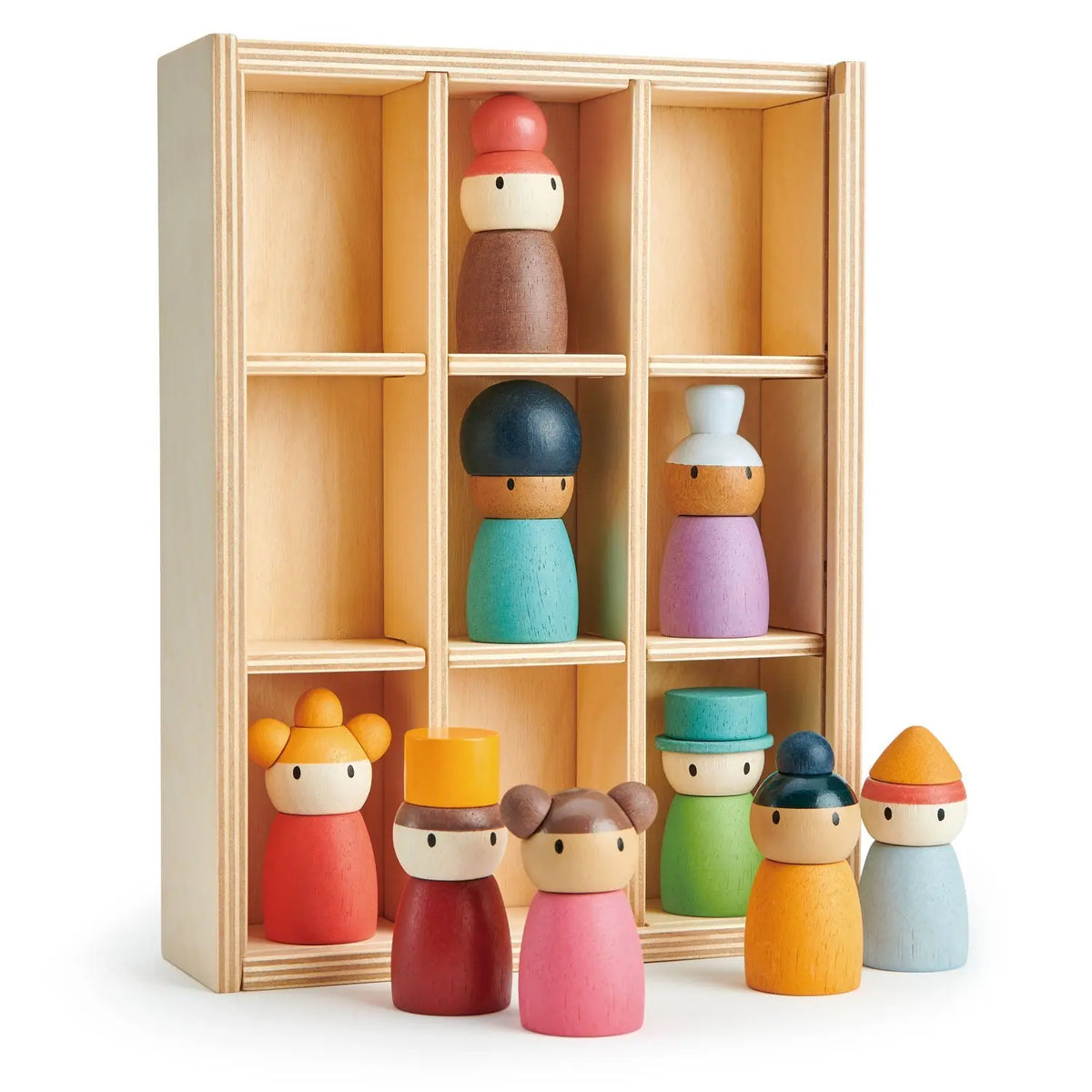 Tender Leaf Happy Folk Hotel Wooden People Set