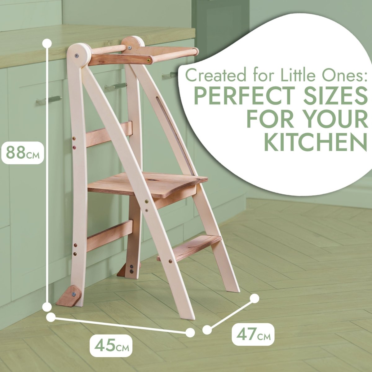Helper Tower: A Multi-functional Foldable Step Stool for Kids - The Baby Penguin
